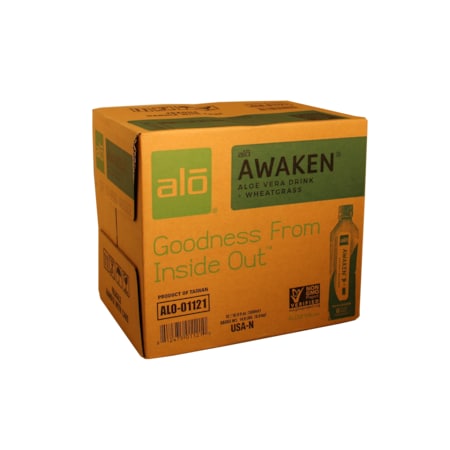 Alo Drink Awaken Aloe & Wheatgrass 16.9 fl. oz., PK12 ALO-01121